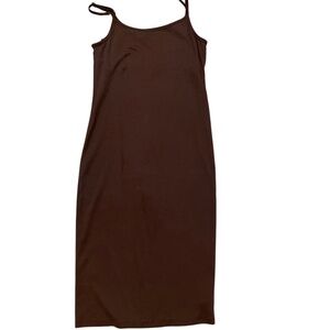 NWOT Gap spaghetti strap shelf bra midi dress M